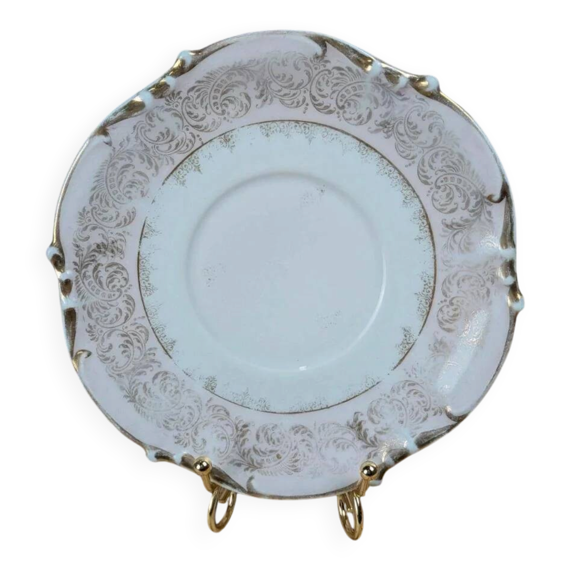 Soucoupe ancienne Limoges dorures