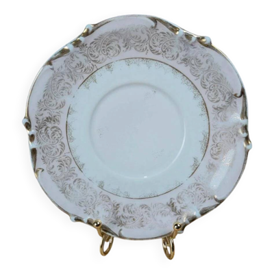 Soucoupe ancienne Limoges dorures