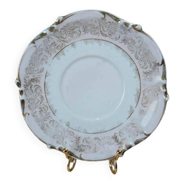 Antique Limoges saucer with gilding.