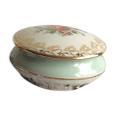 Ancienne bonbonnière, boîte à bijoux,  porcelaine de Couleuvre