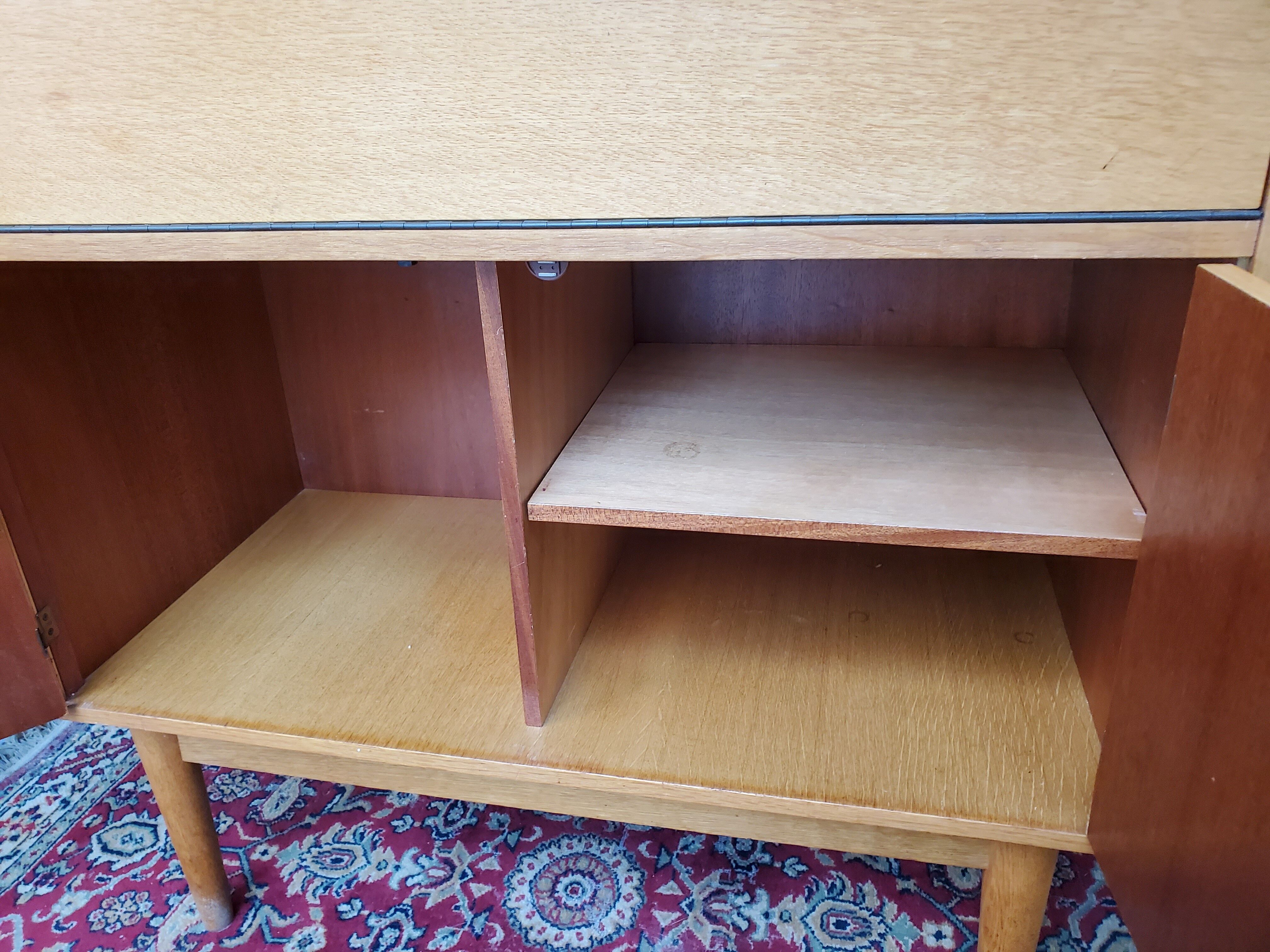 Oak writing desk 1960