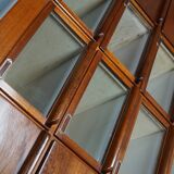 Vintage dutch hardwood haberdashery shop cabinet, 1930s