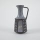 Grey ceramic vase, Danish design, 1970s, manufactured by Frank Keramik