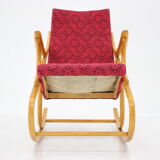 1970s Beech Rocking Chair by Ton, Czechoslovakia