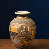 Set of 3 Handpainted Vases from Asia
