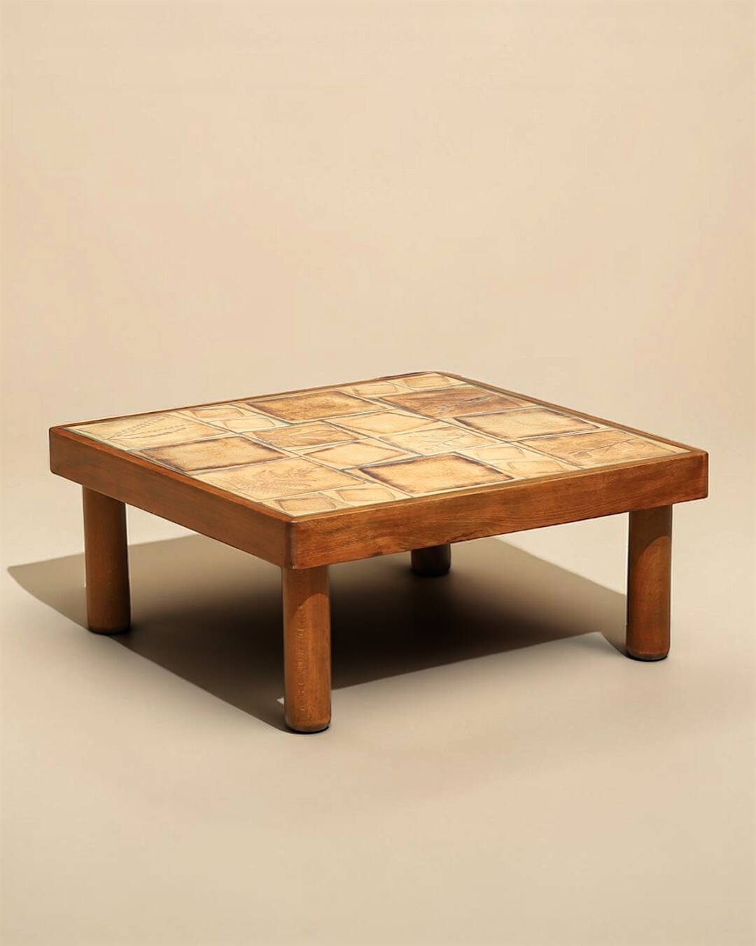 Table basse en céramique, Vallauris, France, 1970's