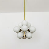 Brass Sputnik chandelier by Kaiser Leuchten