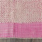 4x7 Shades Of Pink & Beige Handmade Wool Vintage Rug, 129x220Cm SK 34944