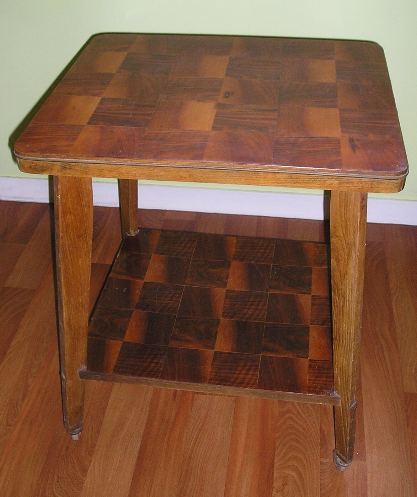 2-tray rolling side table, 50s