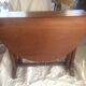 Oval folding table 2 extensions Mahogany