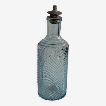 Old blue glass bottle