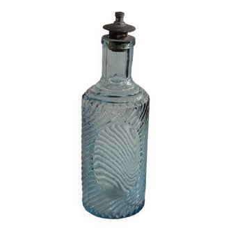 Old blue glass bottle