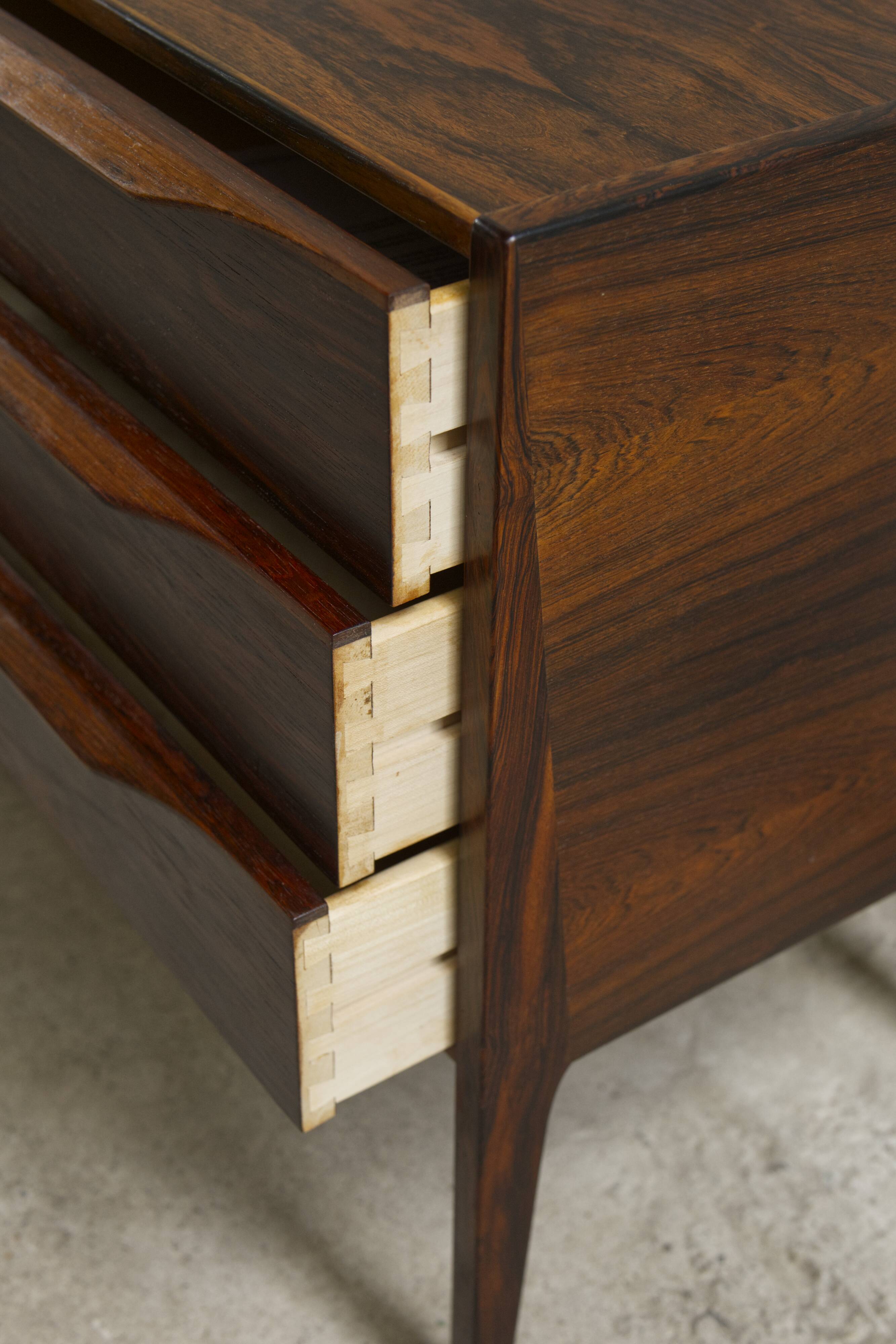 Rosewood chest of drawers, model 34, Kai Kristiansen by Aksel Kjersgaard, 1960s