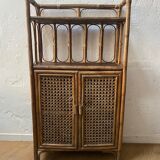 Rattan bamboo stand shelf