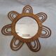 Rattan sunburst mirror from 1970