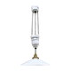 Opaline art deco suspension / rise and fall