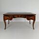 Louis XV style double-sided mahogany and rosewood flat desk