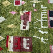 Tapis en laine artisanal marocain, grande taille 250x150 cm, fait main