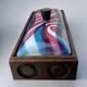 Modernist enamel vanity box by J. Capo Esmaltes, Spain, 1970s