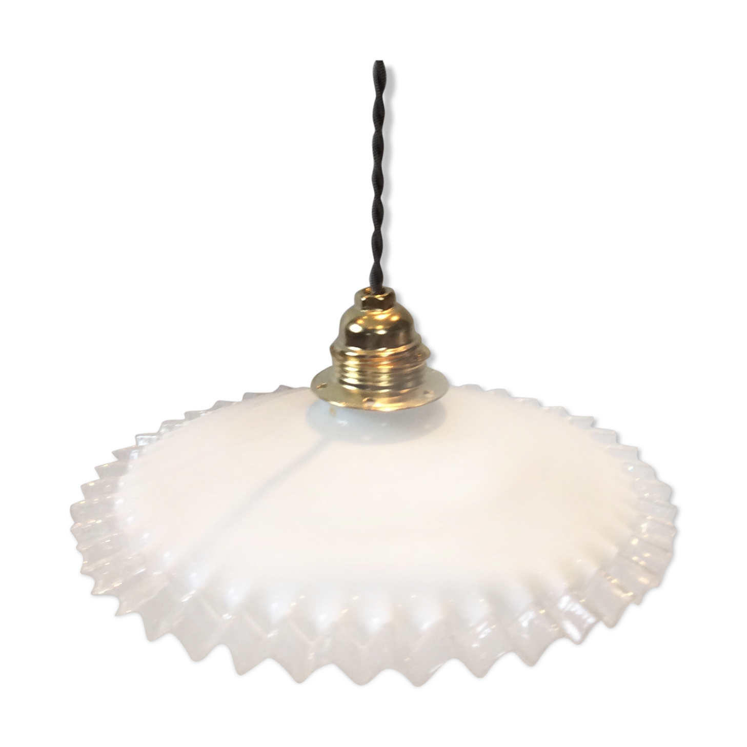 Vintage opaline suspension