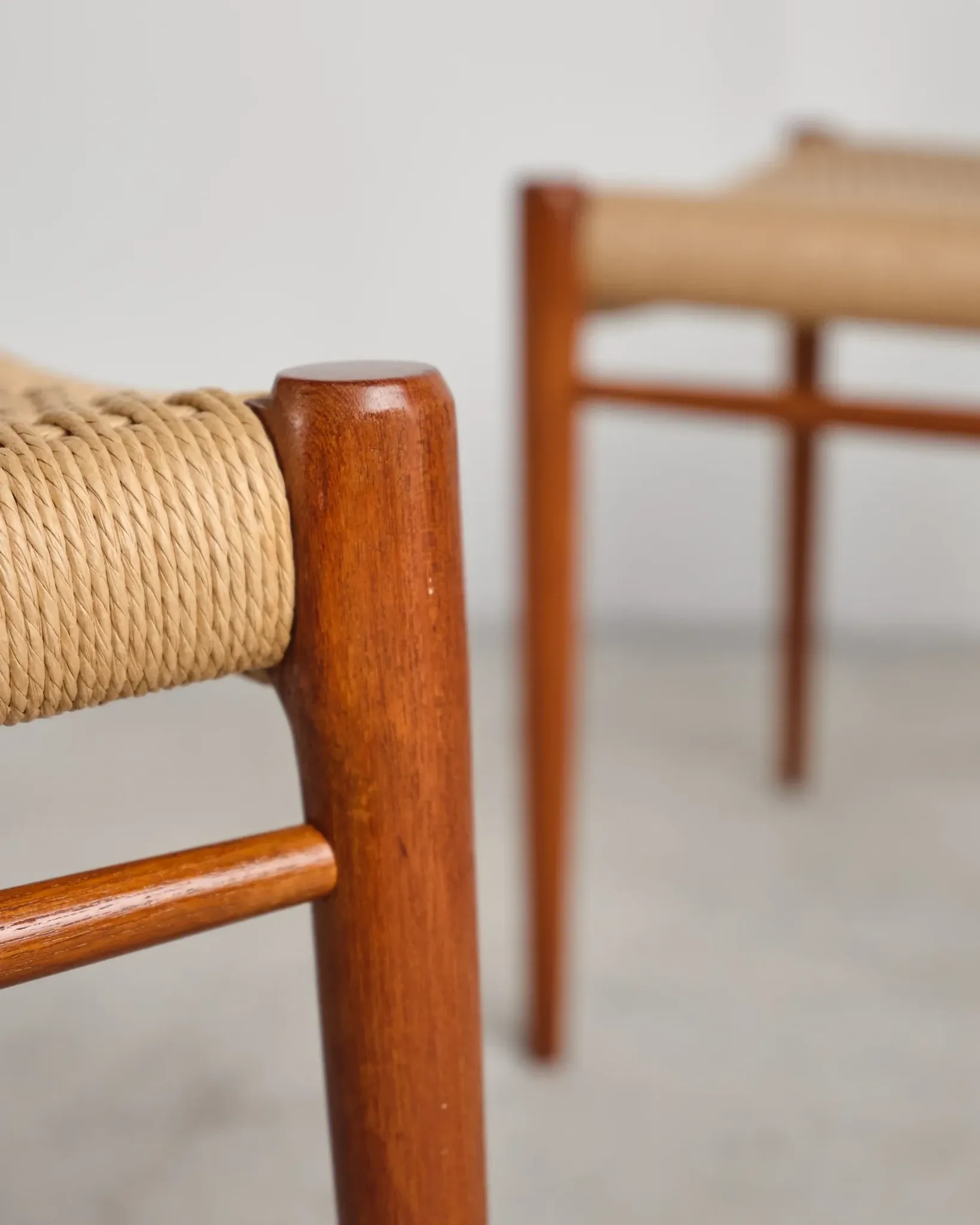 6 chairs model 75 in teak by Niels O. Møller, Denmark, 1950s