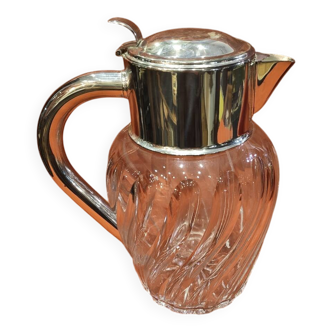 Carafe for orangeade, glass and crystal