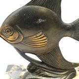 Paper press marble art deco fish