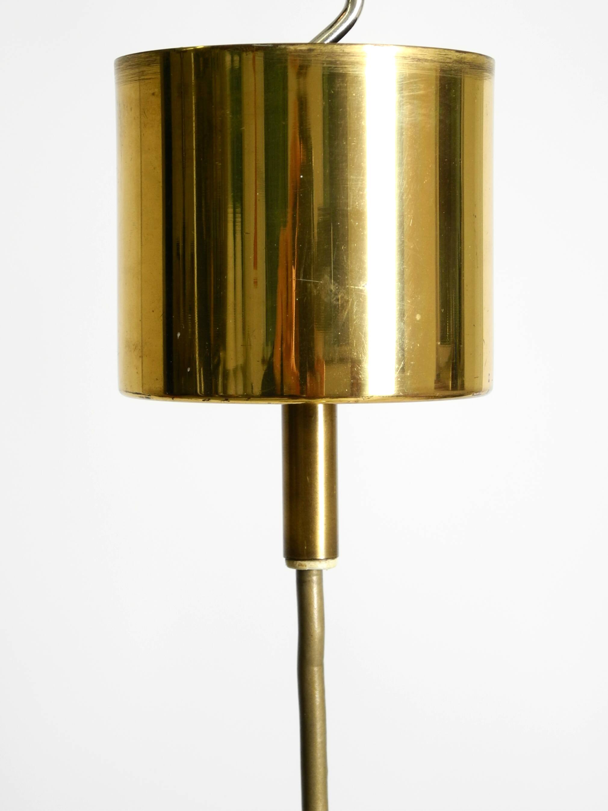 60s Hans-Agne Jakobsson brass pendant lamp Model T 598, by Markaryd Sweden