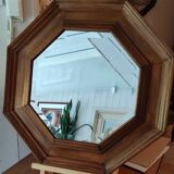 Beveled octagonal mirror