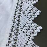 Mixed-race tablecloth edge crocheted hand 84cmx 91cm