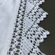 Nappe métis  bord crocheté main 84cm x 91cm