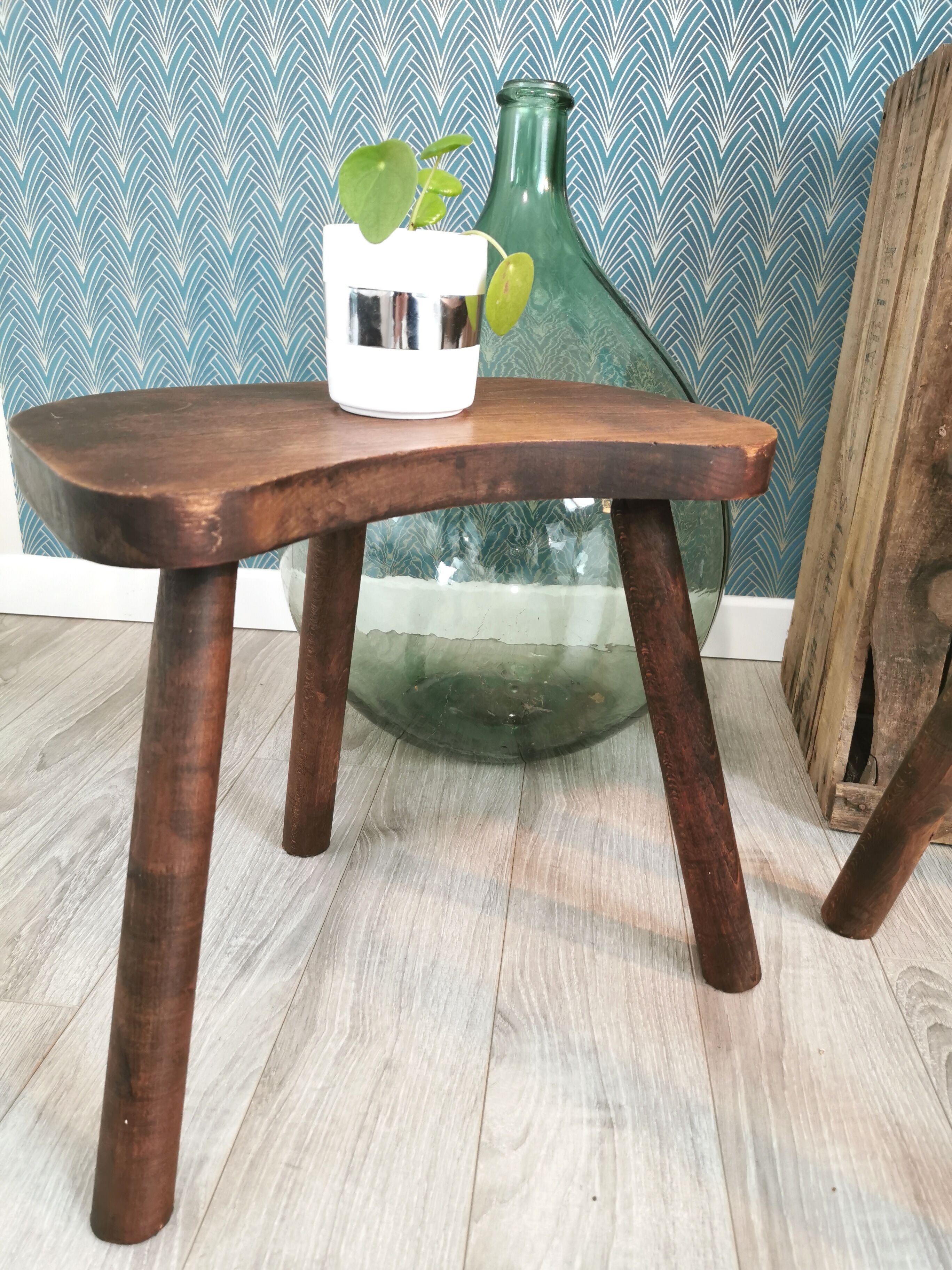 Pair of tripod stools
