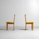 Set of postmodern high-back Italian dining chairs, 1980s