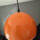 Plafonnier "champignon" orange et blanc vintage (1960-1970)