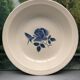 Set of 2 round dishes Sarreguemines Digoin France number 4 with blue pink floral decoration.