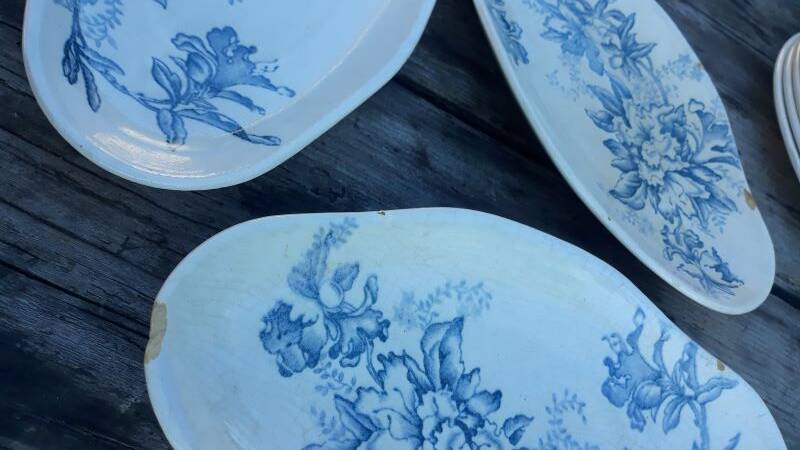 Part of the Floreal service from the Givors Earthenware Factory (Grigny Rhône)