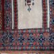Handmade vintage Pakistani Lahore prayer rug 58cm x 60cm, 1960s