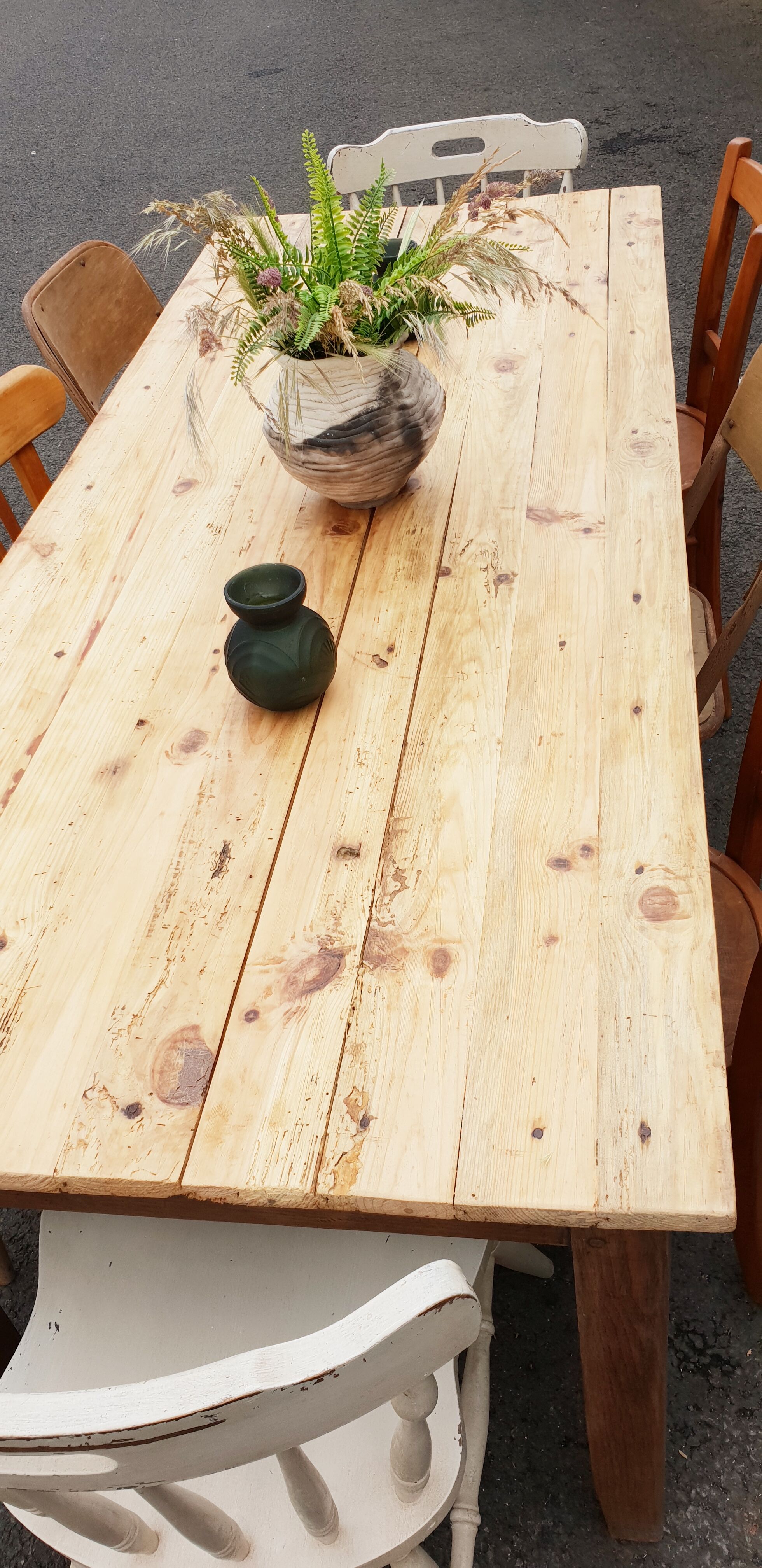 Vintage farm table