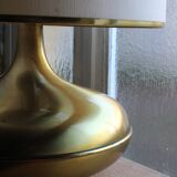 Italian brass and fabric lamp, 1960