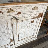 Buffet peinture craquelée