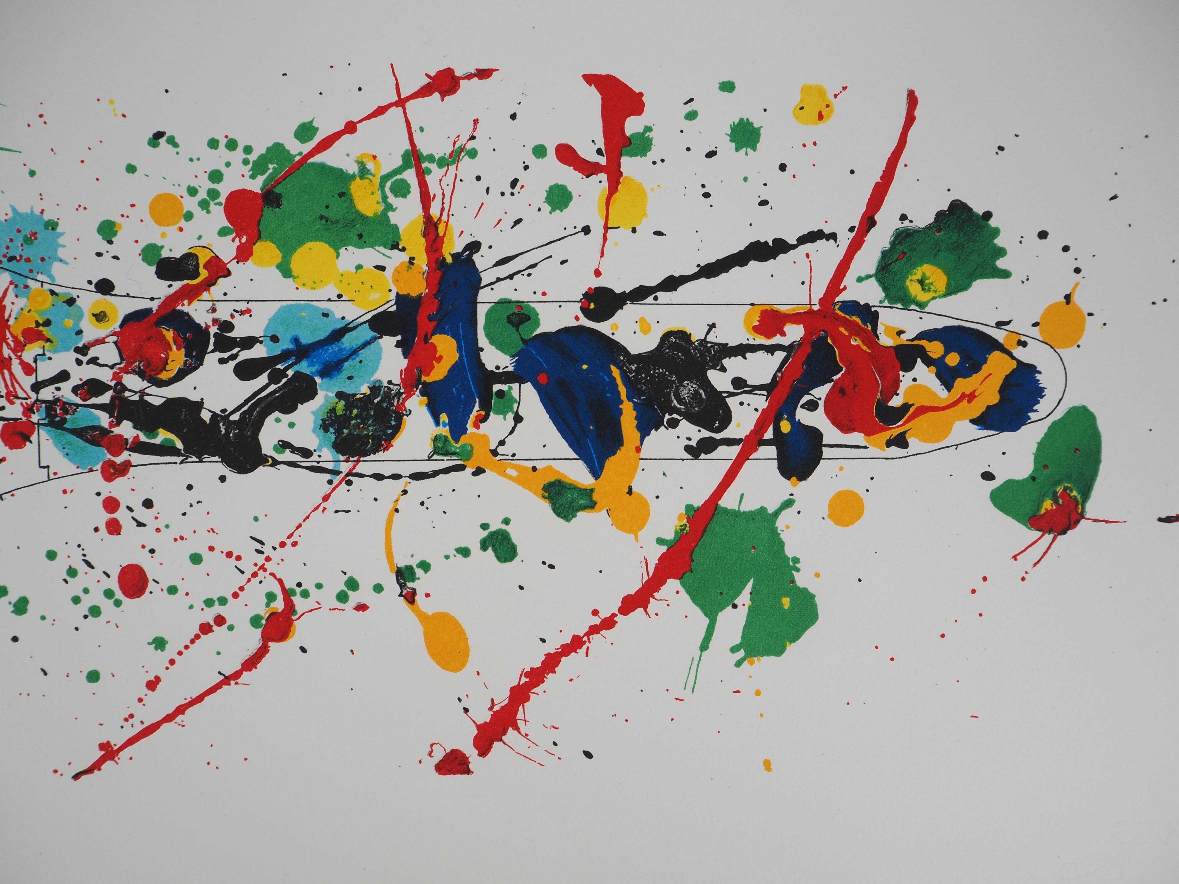 Sam francis - harmony of colors, 1992 - original lithograph