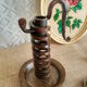 Spiral cellar rat candle holder - vintage