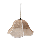 Hanging lamp flower in rafia