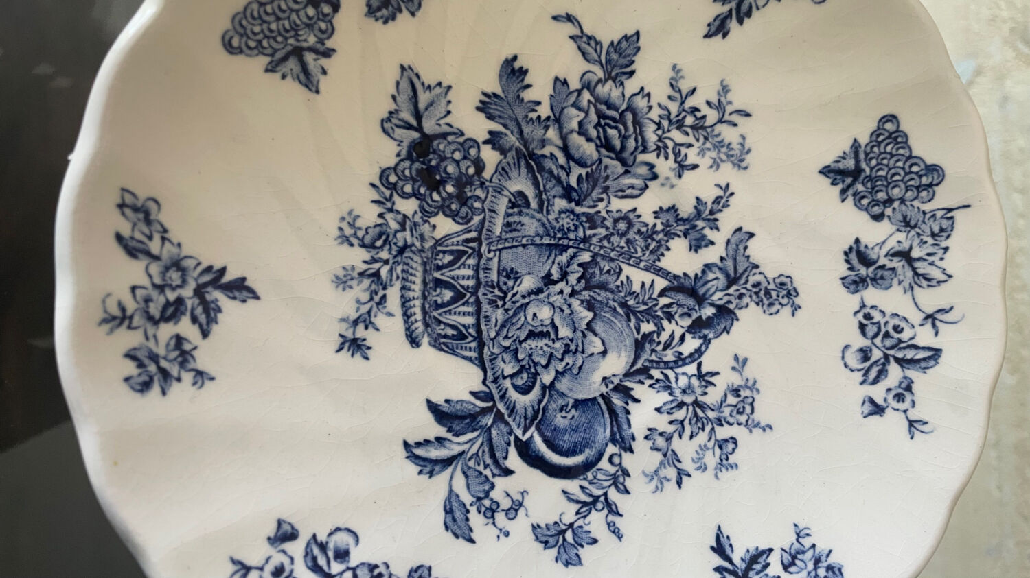 Vintage blue tea/coffee service Bountiful Design by Myott