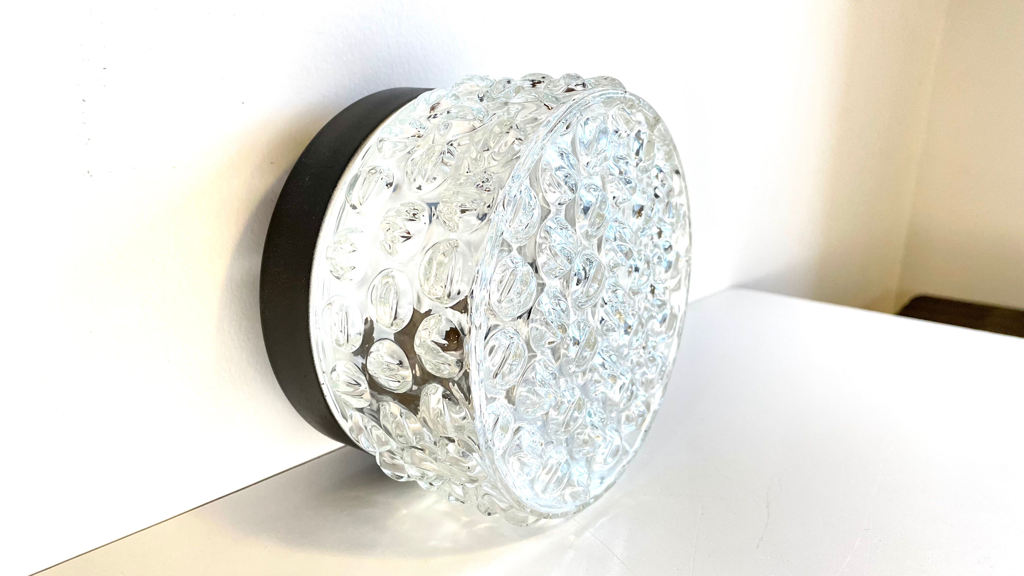 Ceiling lamp geometric design years 60s