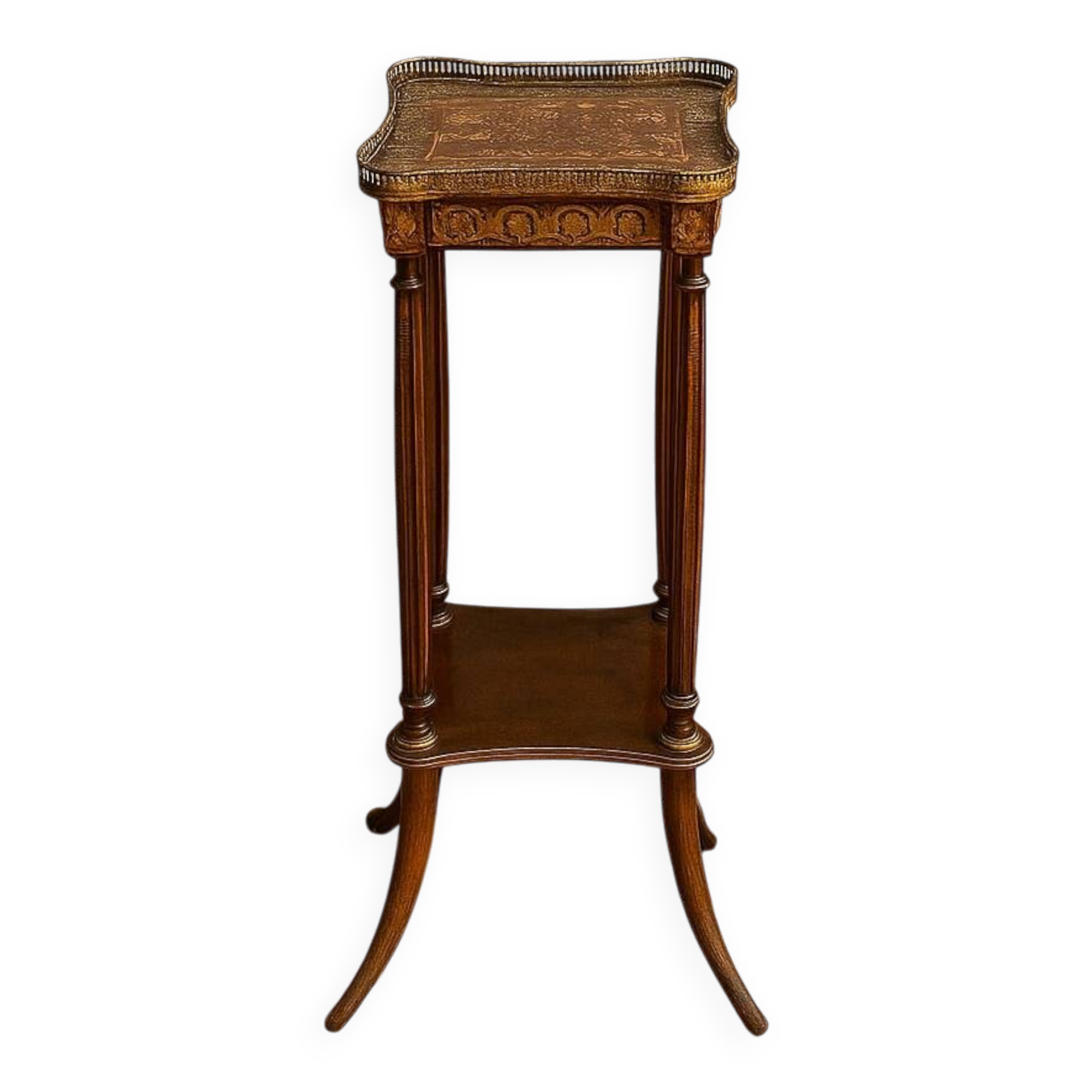 Table d'appoint de style Louis XVI en bois et placage