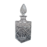 A molded Crystal whiskey decanter