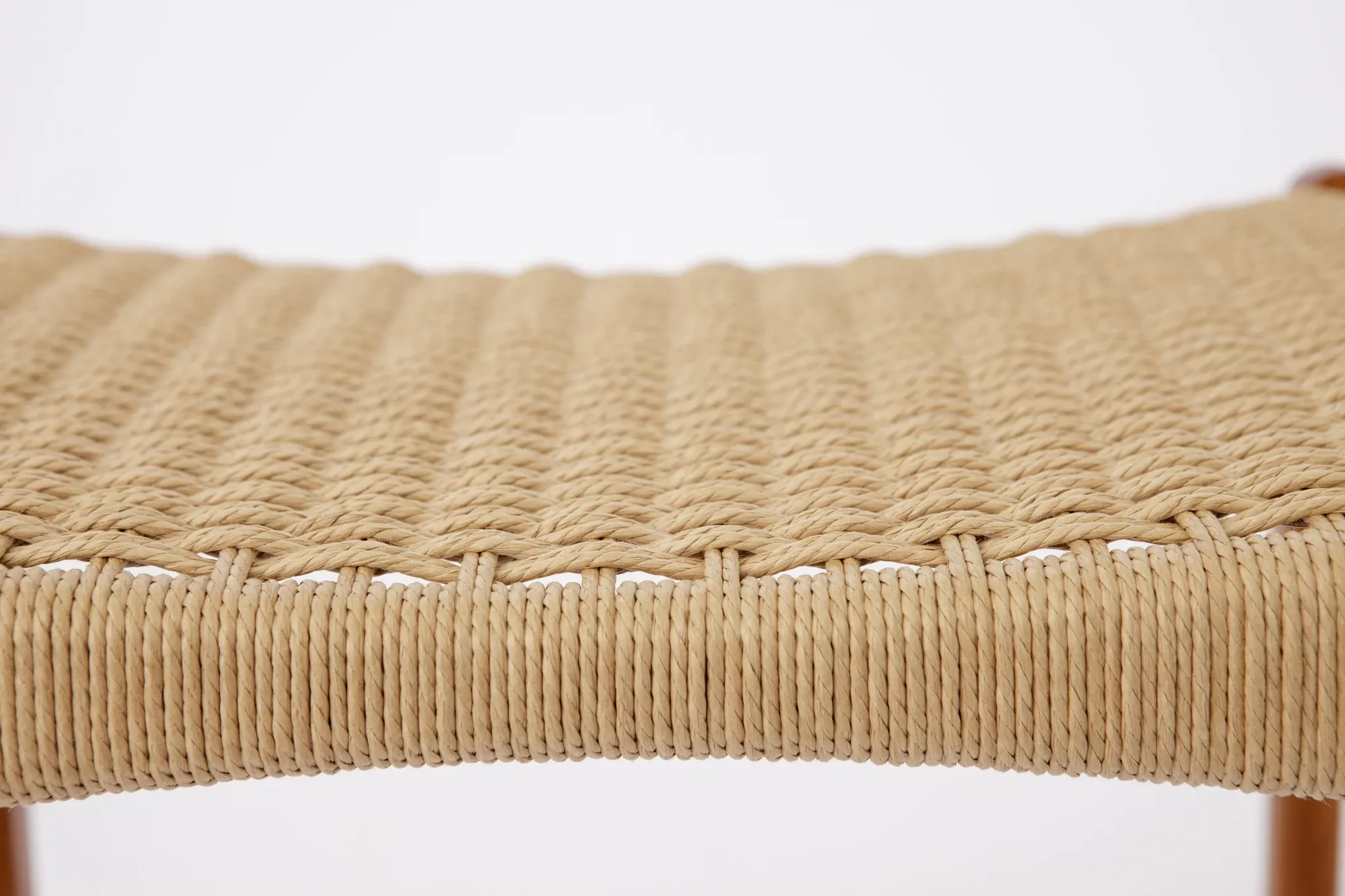 Arne Wahl Iversen Teak Ottoman, Danish Mid-Century Footstool, 1960s-1970s