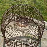 Metal harvest basket