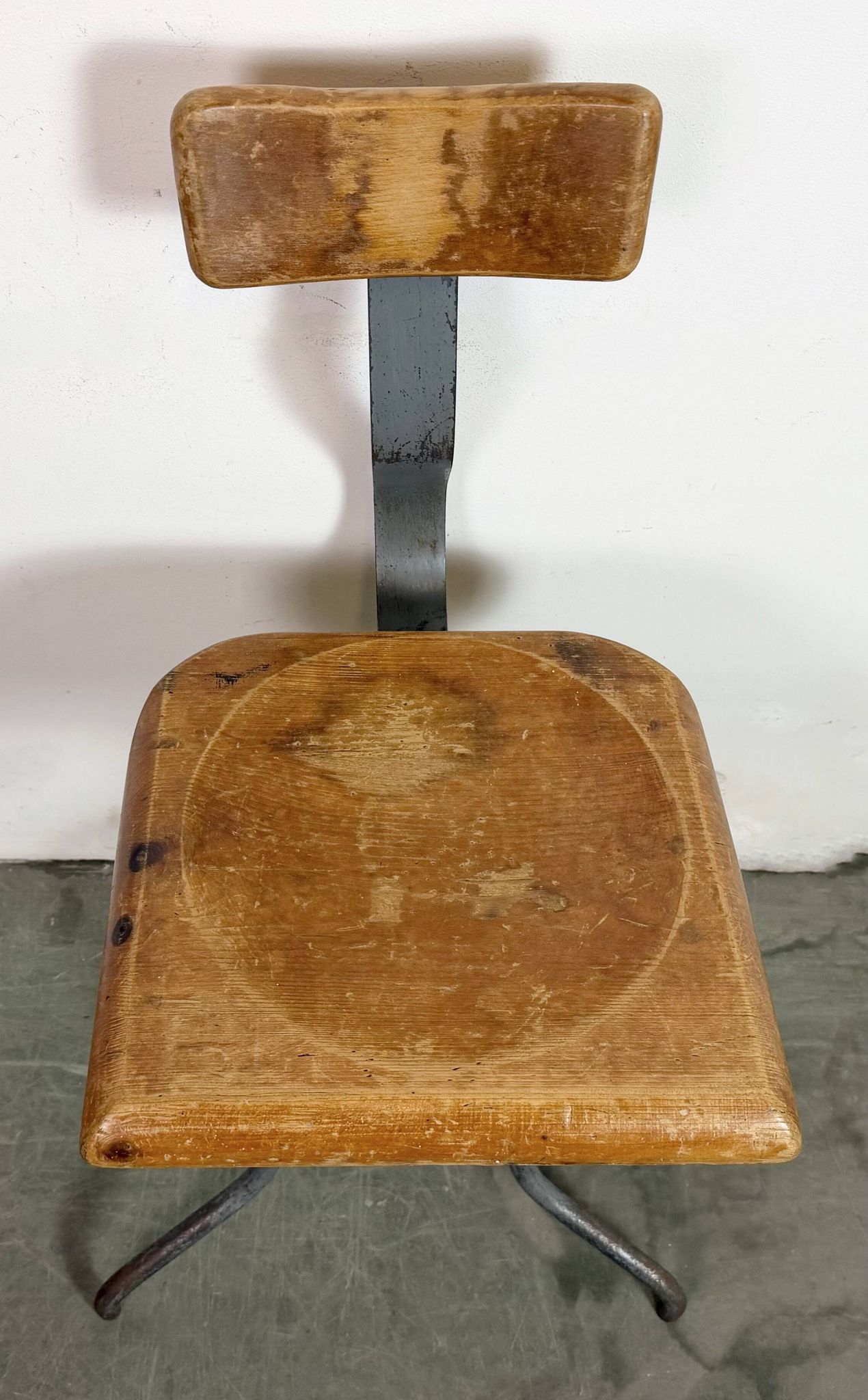 Industrial Factory Swivel Chair, 1950s